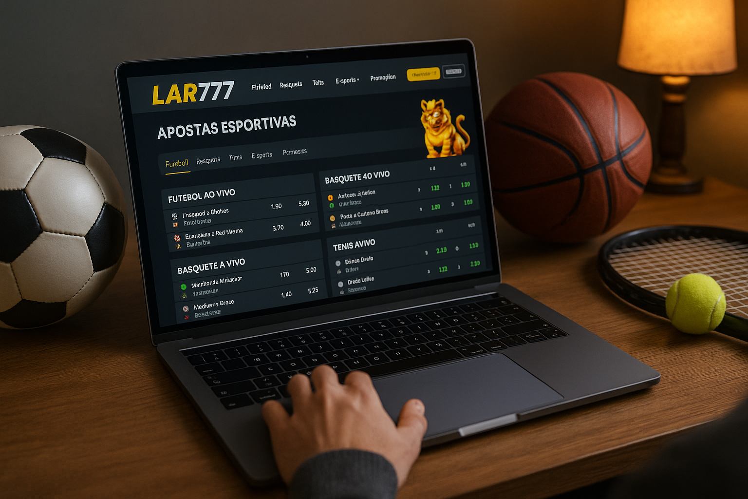 Apostas esportivas no cassino online LAR777